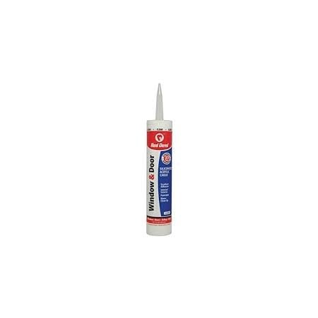 Red Devil Window & Door Caulk, 10.1 oz, Cartridge, Clear, Siliconized Acrylic Base 876